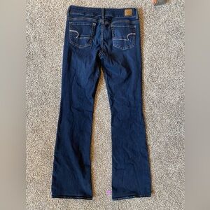 American Eagle jeans. Size 10 X-Long. Dark blue color.